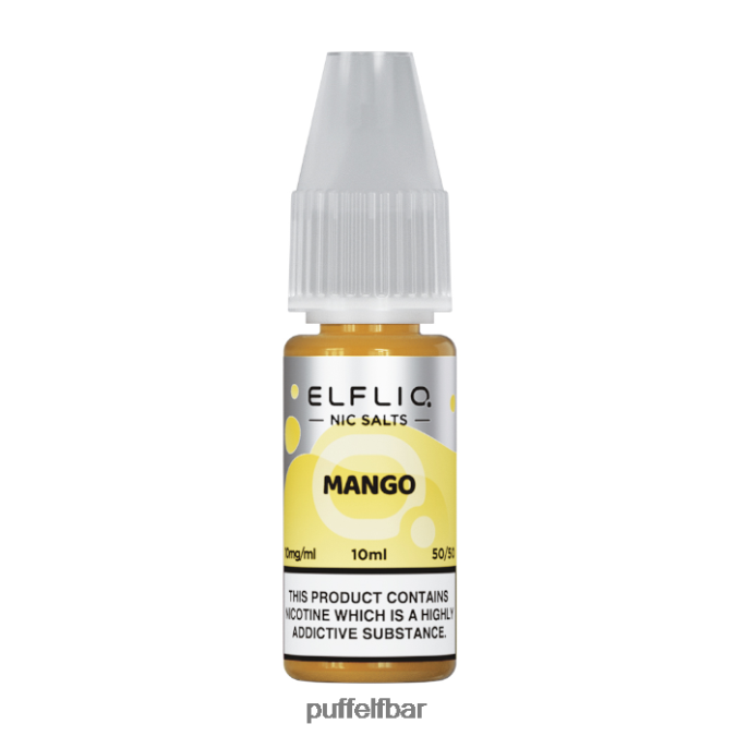 elfbar elfliq sels de nic - mangue - 10ml-10 mg/ml N48RVT188 - puff ELF BAR rechargeable