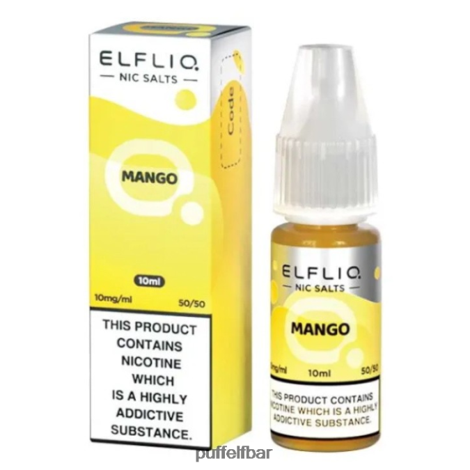elfbar elfliq sels de nic - mangue - 10ml-20 mg/ml N48RVT189 - puff ELF BAR sans nicotine
