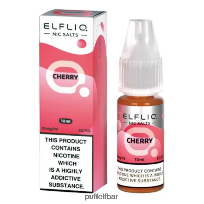 sels de nic elfbar elfliq - cerise - 10ml-10 mg/ml N48RVT199 - puff ELF BAR rechargeable