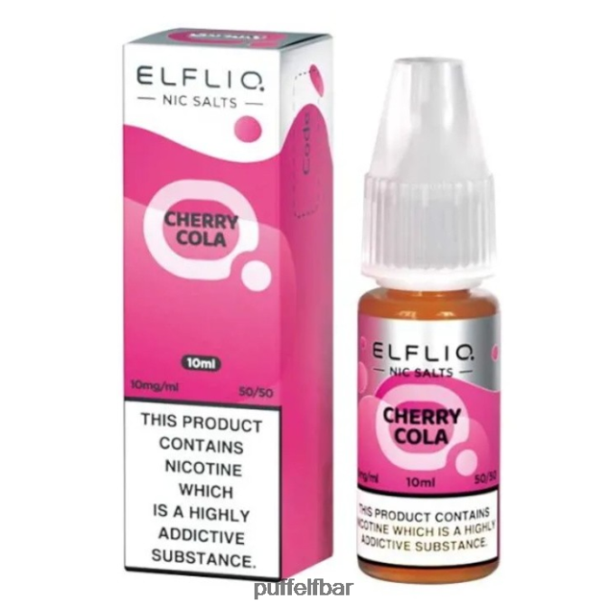 sels de nic elfbar elfliq - cola cerise - 10 ml-10 mg/ml N48RVT196 - puff ELFBAR 600