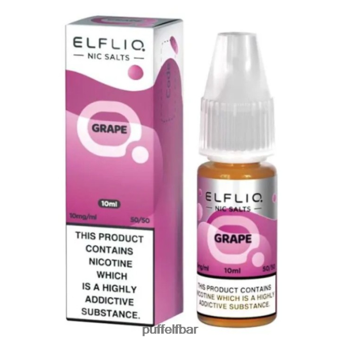 sels de nic elfbar elfliq - raisin - 10ml-10 mg/ml N48RVT191 - puff ELF BAR 2500