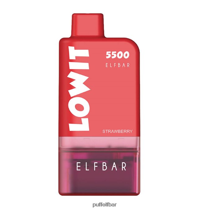 ELFBAR kit de dosettes préremplies lowit 5500 2%nic N48RVT427 - puff ELFBAR 600 glace à la fraise