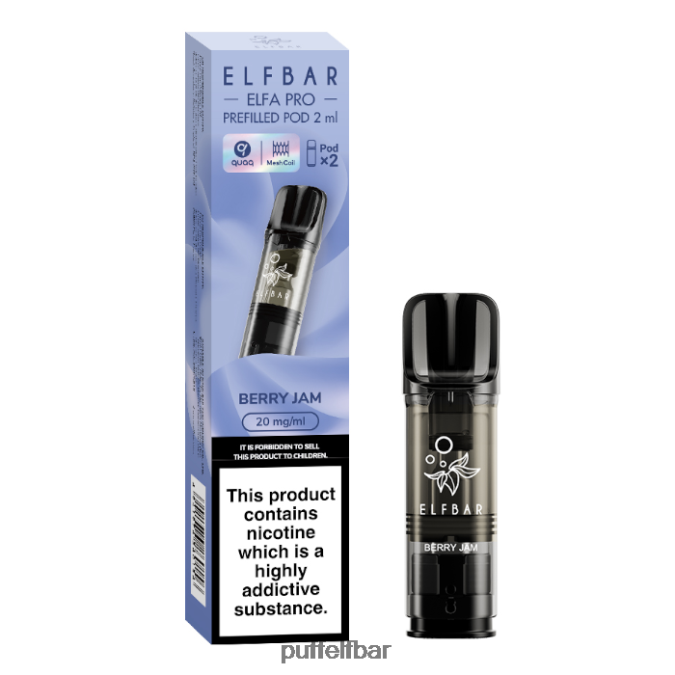 elfbar elfa pro gousses préremplies - 20 mg - 2pk N48RVT98 - puff ELFBAR 5000 neige aux bleuets