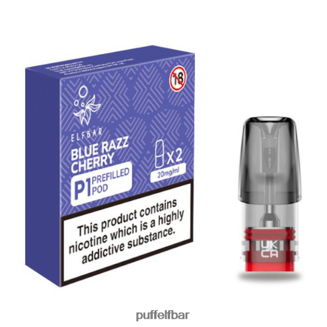 elfbar mate 500 p1 gousses préremplies - 20 mg (paquet de 2) cerise bleue razz N48RVT165 - puff ELFBAR pro