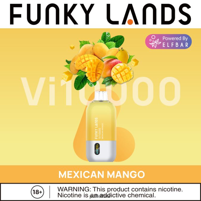 ELFBAR Funky Lands meilleure saveur vape jetable vi10000 meilleure vente N48RVT459 - puff ELF BAR 600 blueberry mangue mexicaine