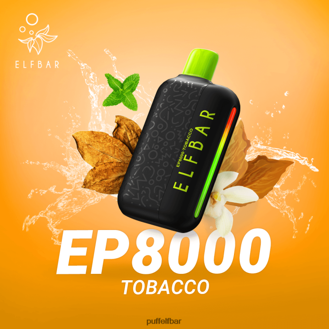 ELFBAR vape jetable nouvelles bouffées ep8000 N48RVT365 - puff ELF BAR sans nicotine glace au cola